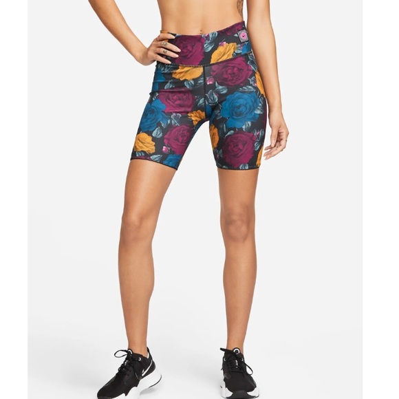 🆕 Nike One Icon Clash Women's 7" Mid-Rise Printed Training Shorts, Size Small - Picture 8 of 16